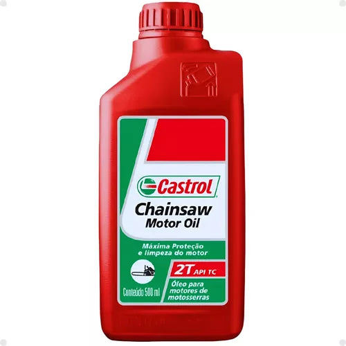 Óleo Castrol Chainsaw Lubrificante 2t Para Motoserra 500ml